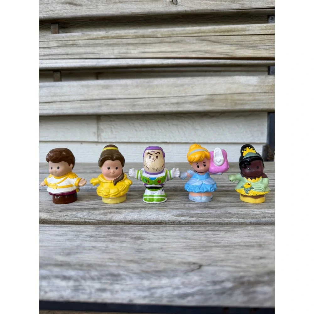 Fisher Price Little People Disney‎ Princess Toy Story Buzz Belle Tiana Lot 5pc